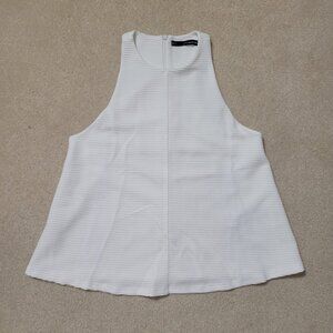 Sfera Women's White Tank Top Blouse, Size Small